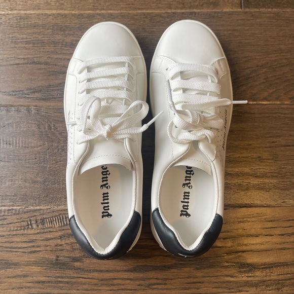 PALM ANGELS Unisex Palm One Leather Sneakers - Picture 10 of 11